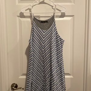 Prana sundress blue and white striped
